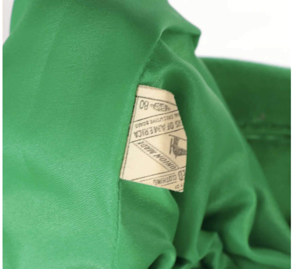 Vintage Fashionaire Green Dress and Jacket Set