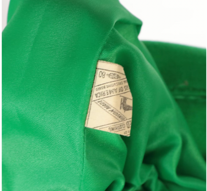 Vintage Fashionaire Green Dress and Jacket Set
