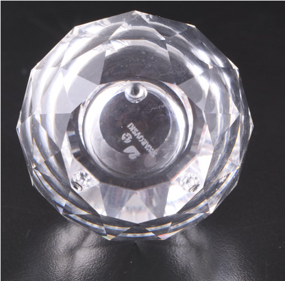 Pair of Swarovski Crystal Round Candlestick Holders
