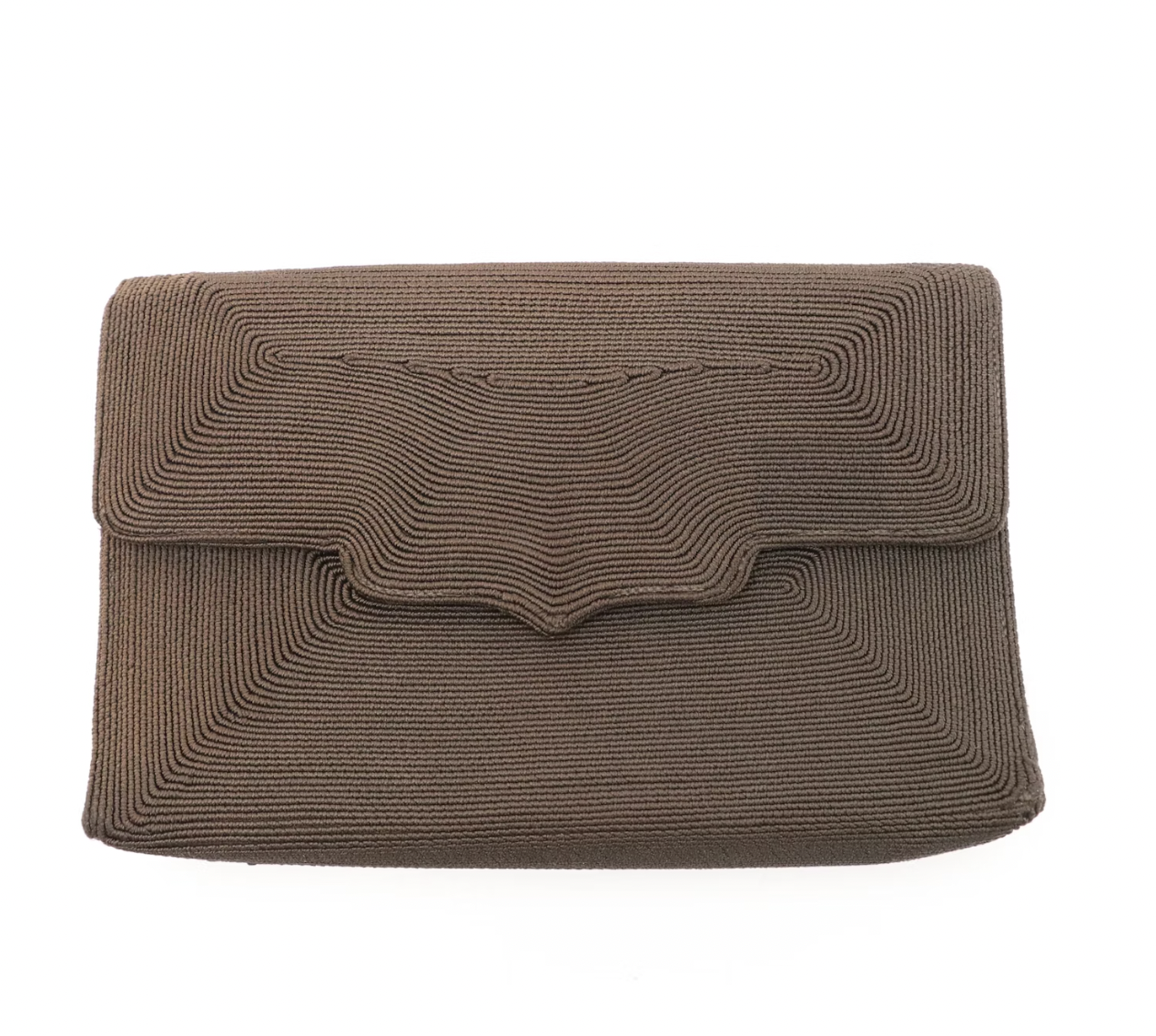 Arvey Brown Genuine Corde Clutch