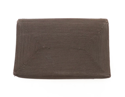 Arvey Brown Genuine Corde Clutch