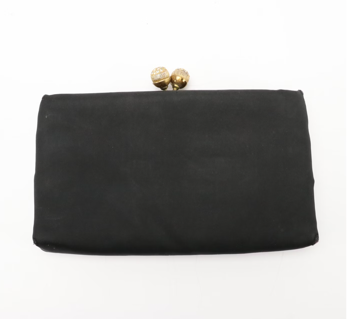 After Five Black Satin Clutch