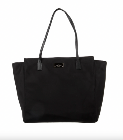 Kate Spade Leather Trimmed Nylon Tote Bag