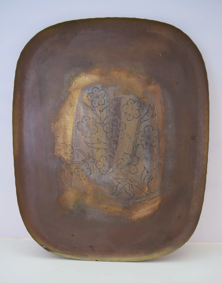 Giovanni Scascighini Copper and Brass Tray