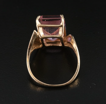 10K Ametrine Asymmetrical Ring