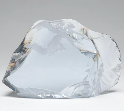 Jindřich Tockstein Engraved Crystal Block - Adam & Eve