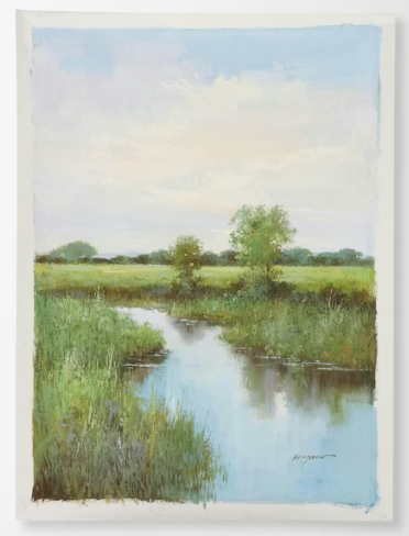 Kingston Marsh Landscape Oil Painting