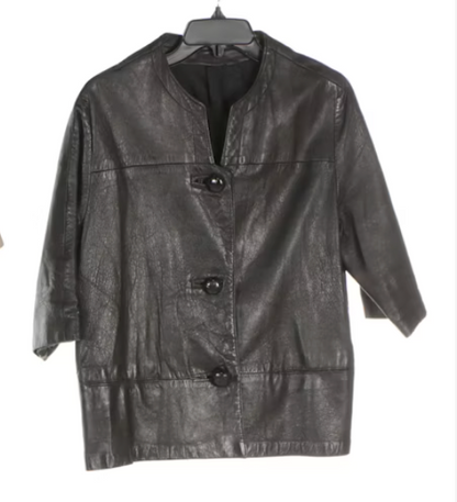 Black leather Jacket