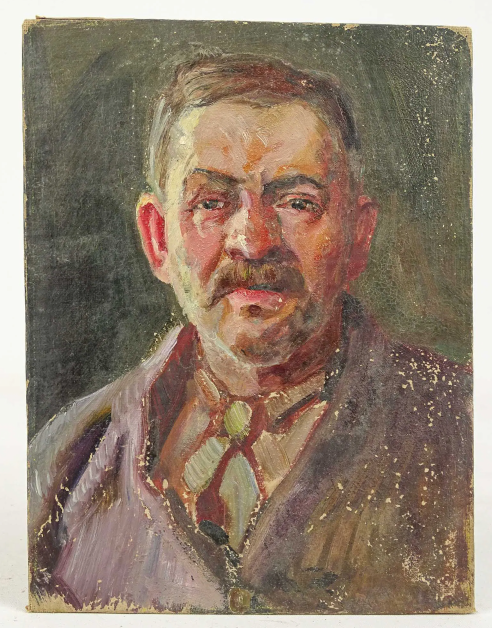Antique Portrait Oil Painting - Frank Von der Lancken