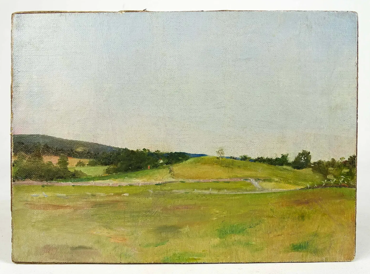 Antique Landscape Oil Painting - Frank Von der Lancken