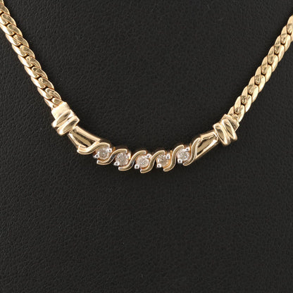14K 0.16 CTW Diamond Pendant Necklace