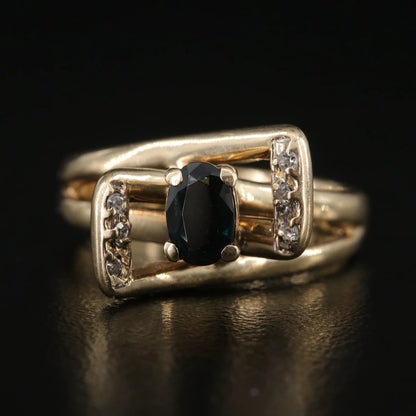 Sapphire and Diamond Ring