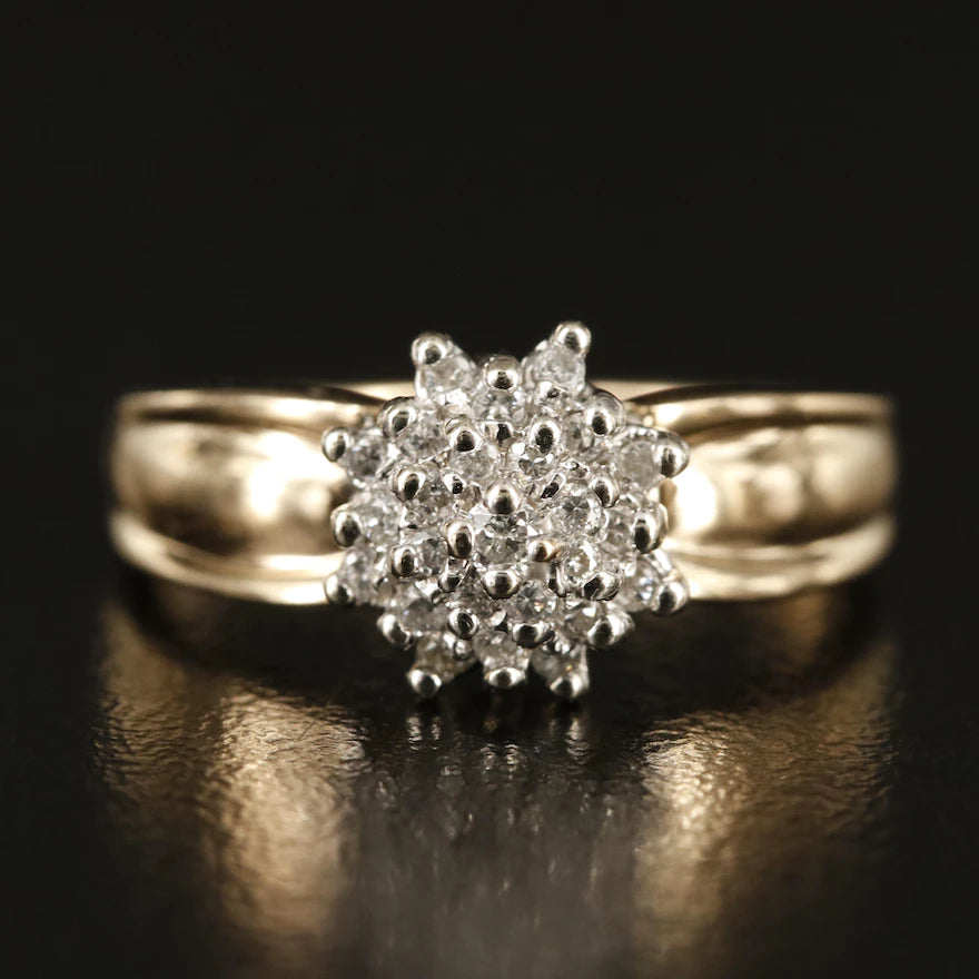 Diamond Cluster Ring