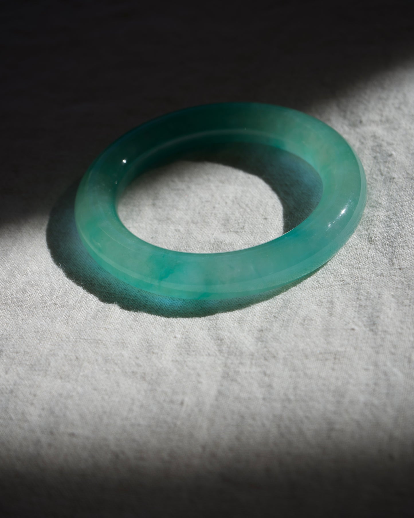 Jadeite Hololith Bangles