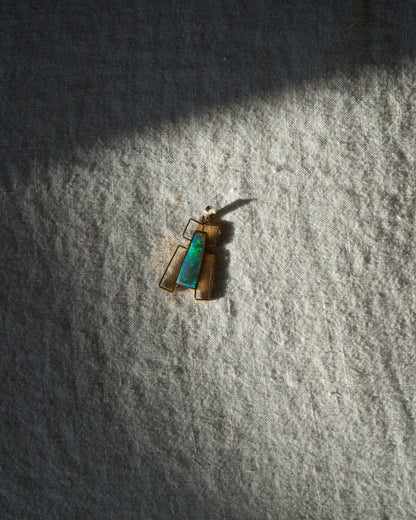 Opal Trapezoid Pendant