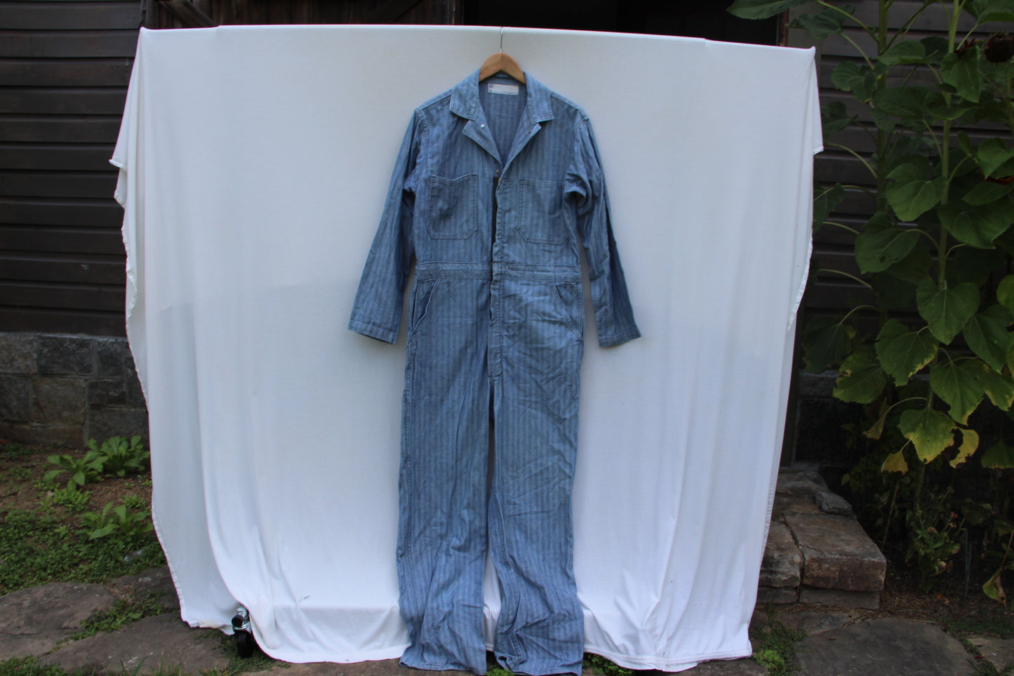Blue Striped Coveralls