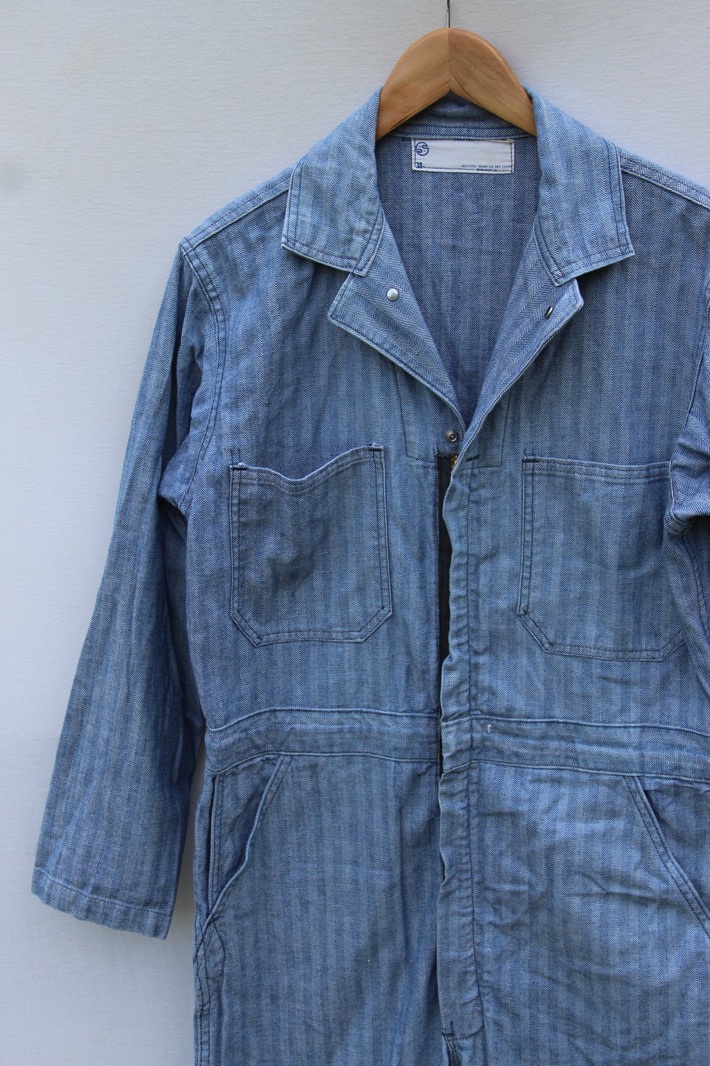 Blue Striped Coveralls